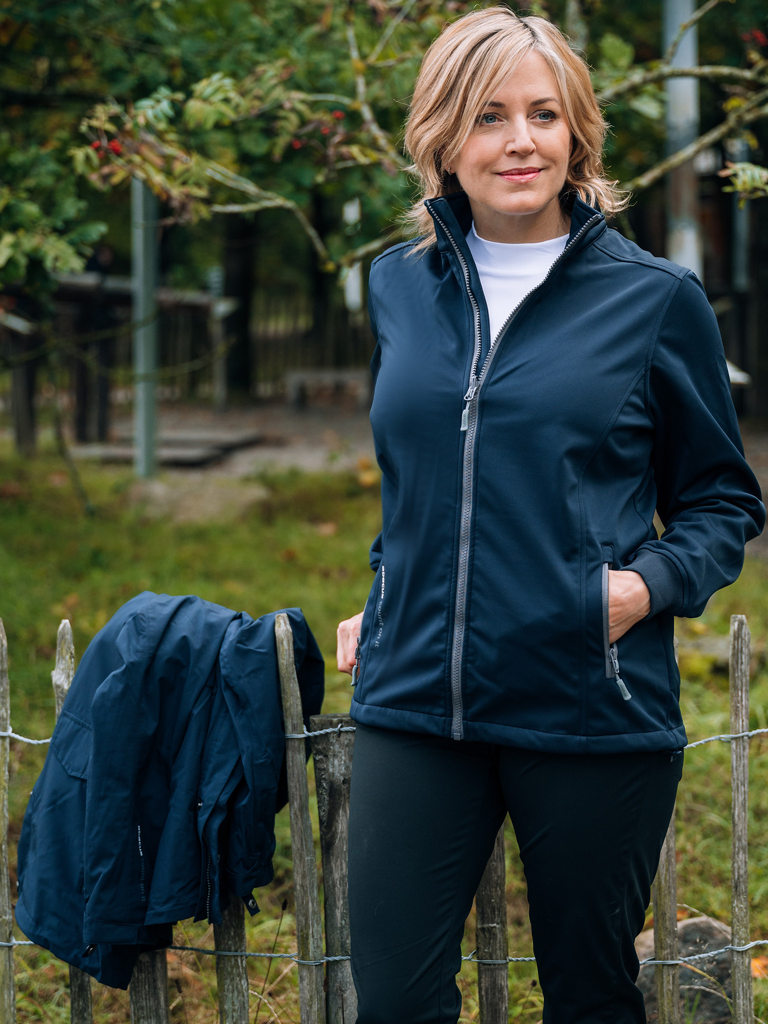Lds Staff 3 in1 jacket - navy