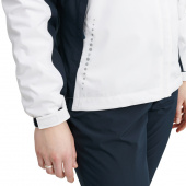 Lds Links stretch rainjacket - white/navy