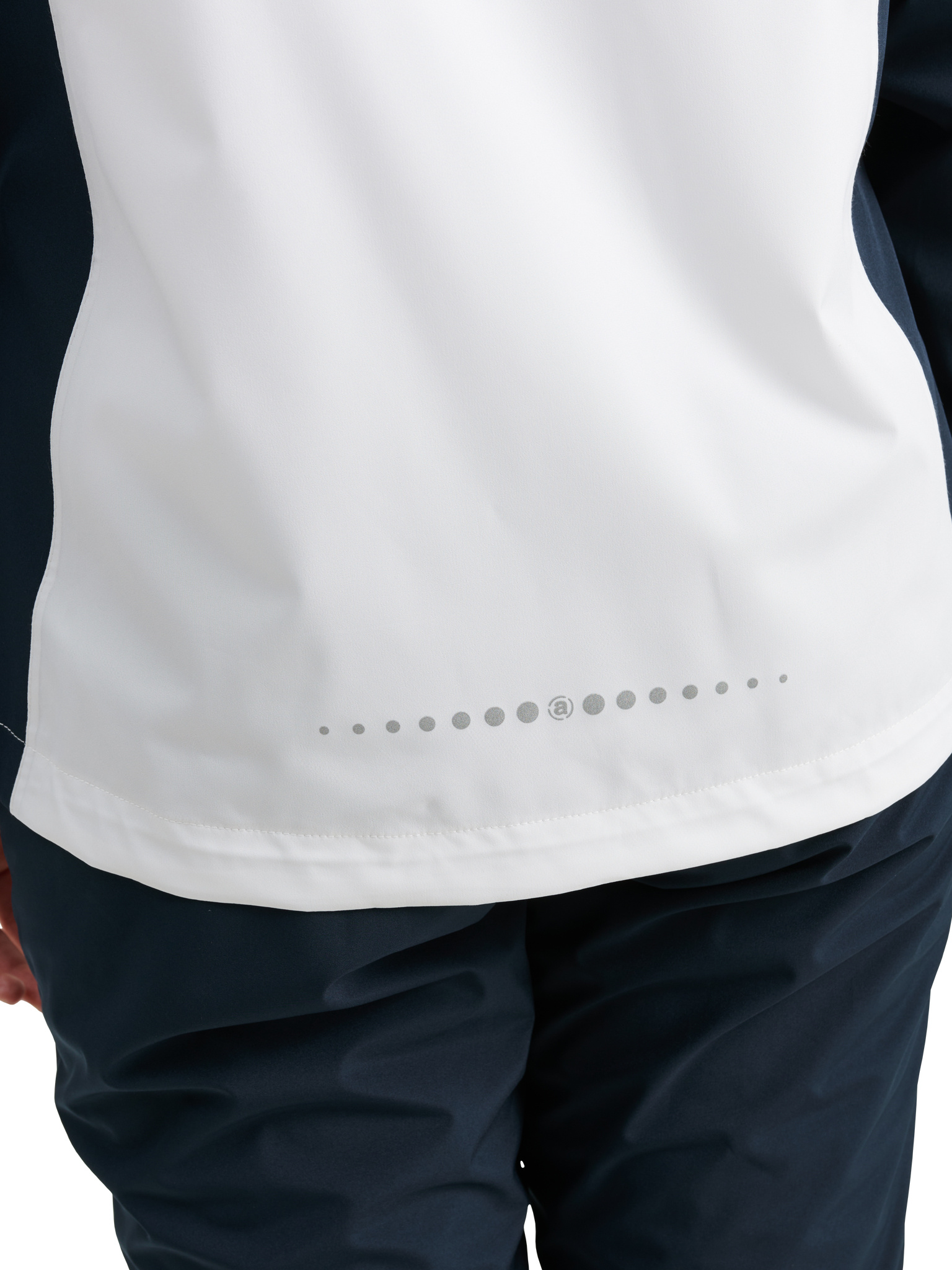 Lds Links stretch rainjacket - white/navy