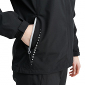 Links stretch rainjacket - black