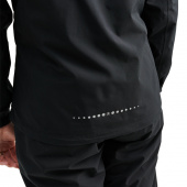 Links stretch rainjacket - black