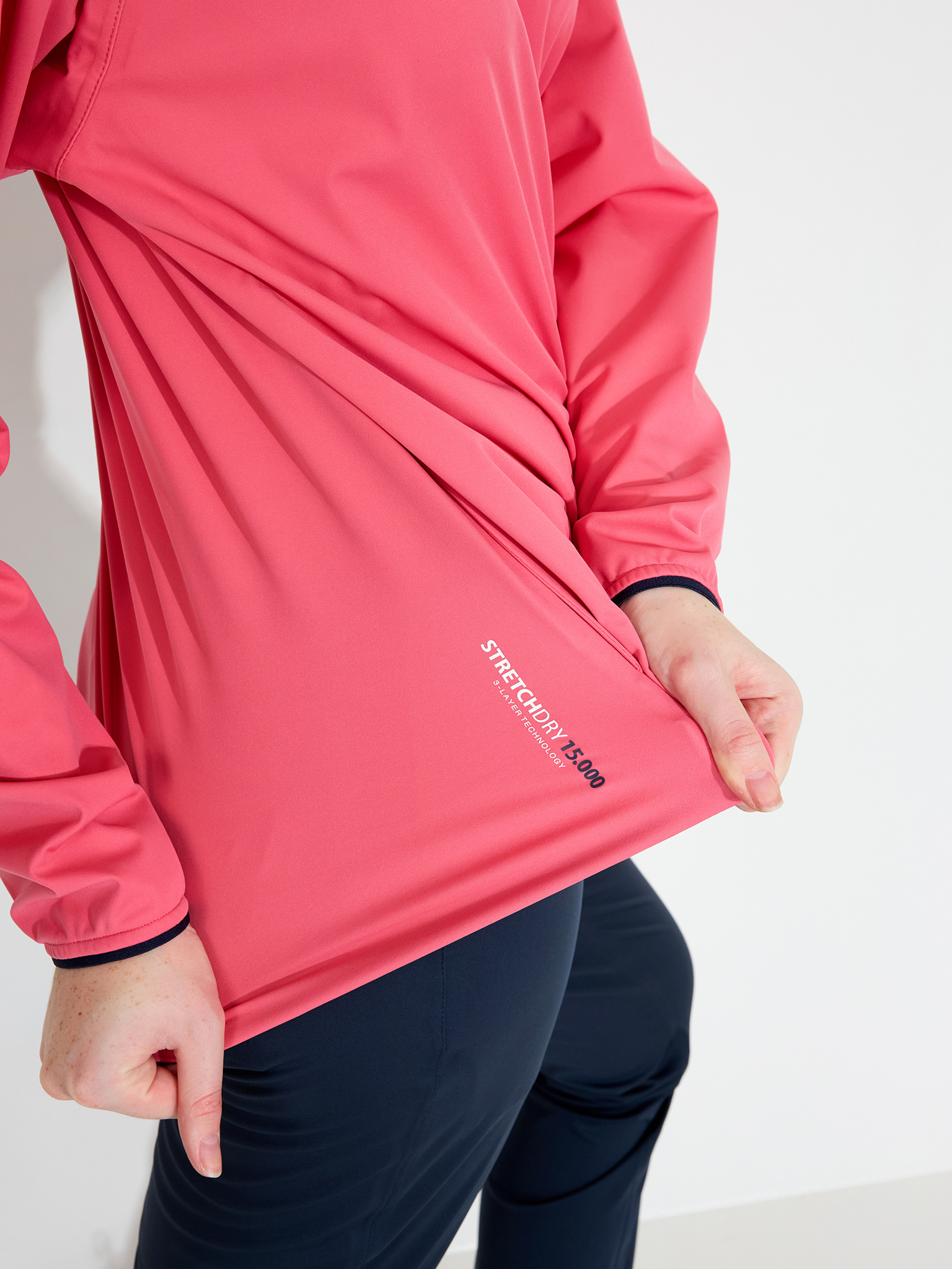 Lds Bounce waterproof hoodie - lipstick