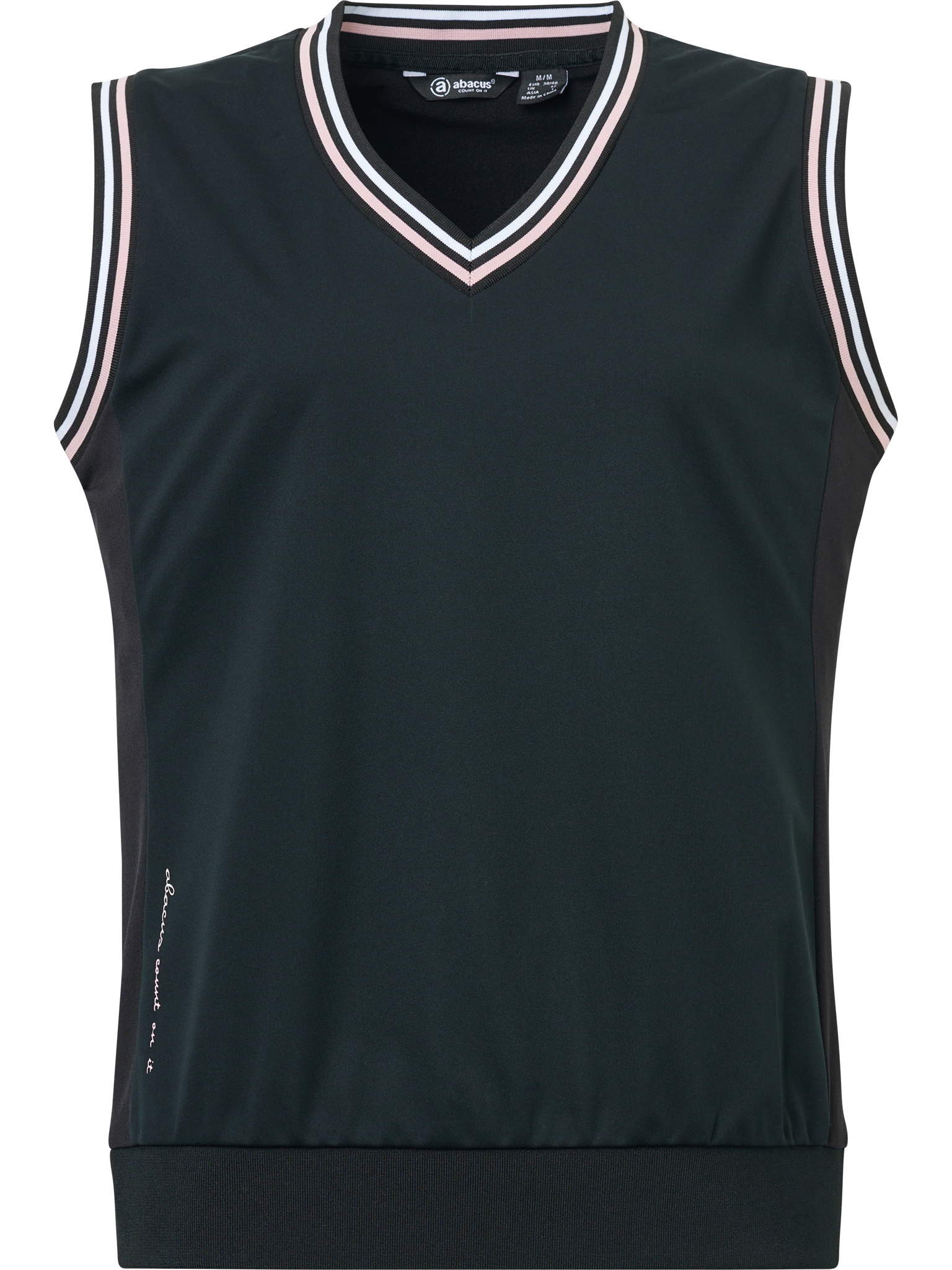 Lds Dornoch hybrid vest - black/begonia