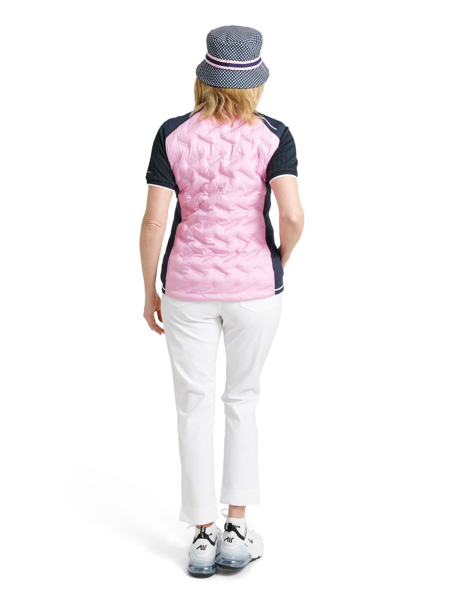 Lds Grove hybrid vest - navy/peony