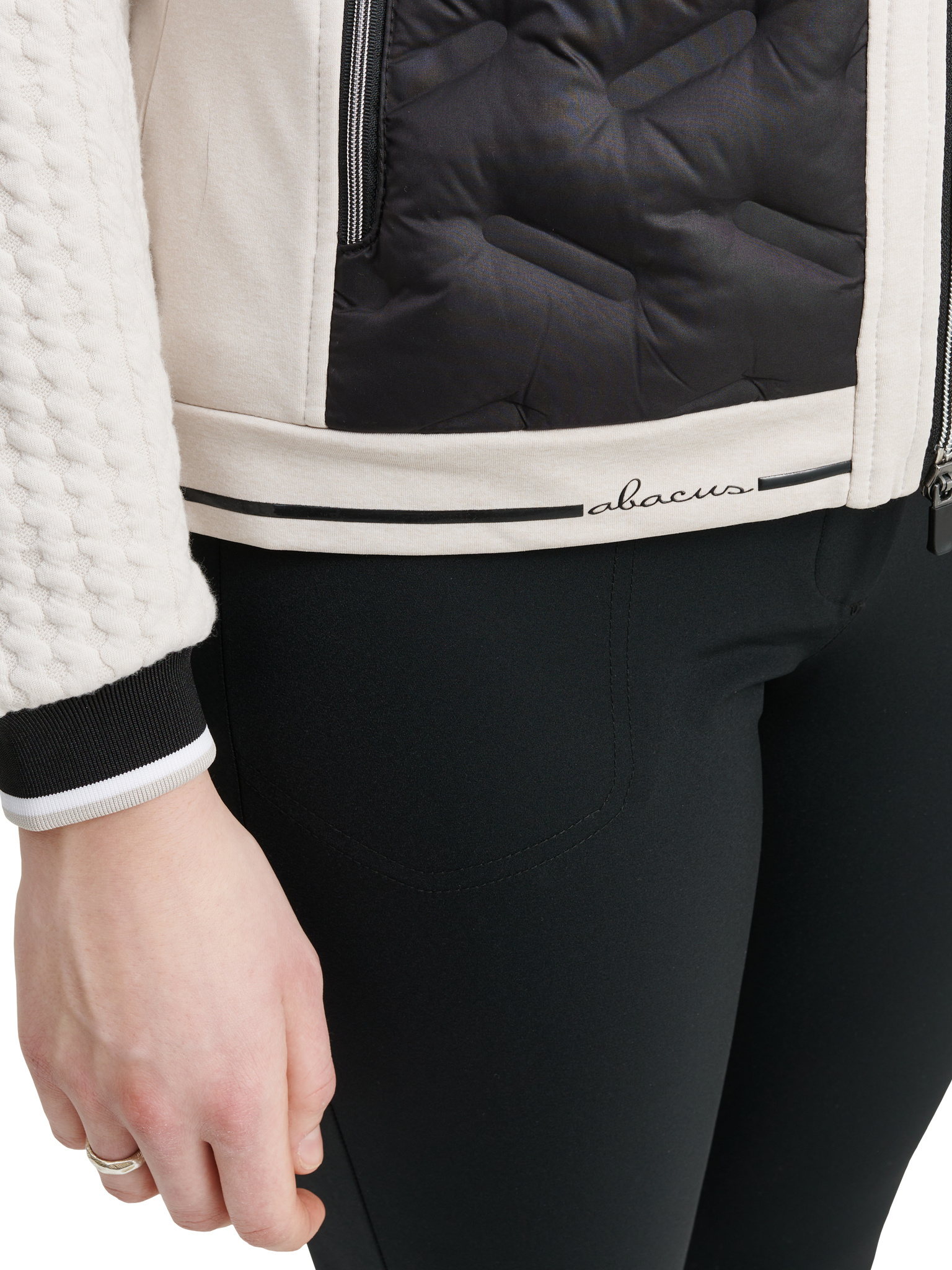 Lds Grove hybrid vest - black/stone