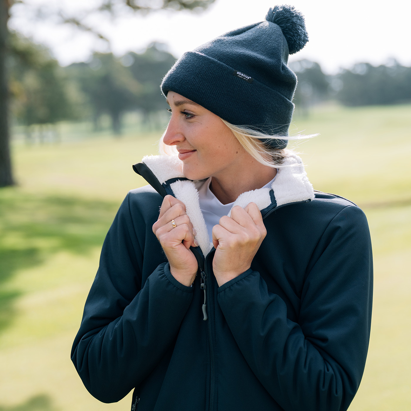 Lds Muirfield warm softshell jacket - navy