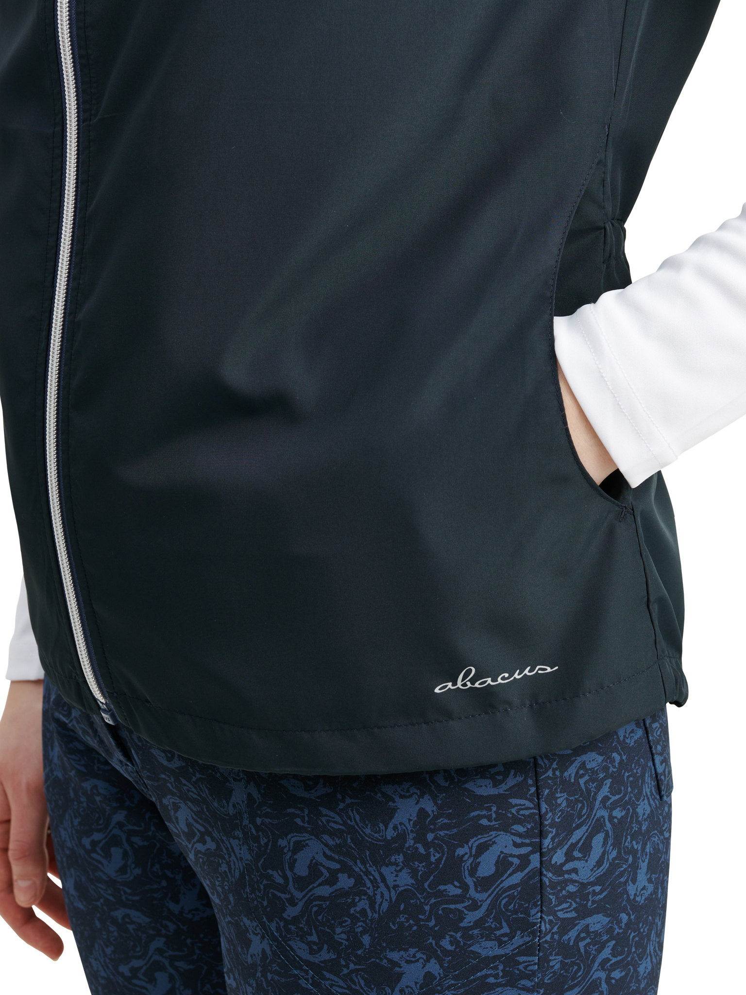 Lds Ganton stretch windvest - navy