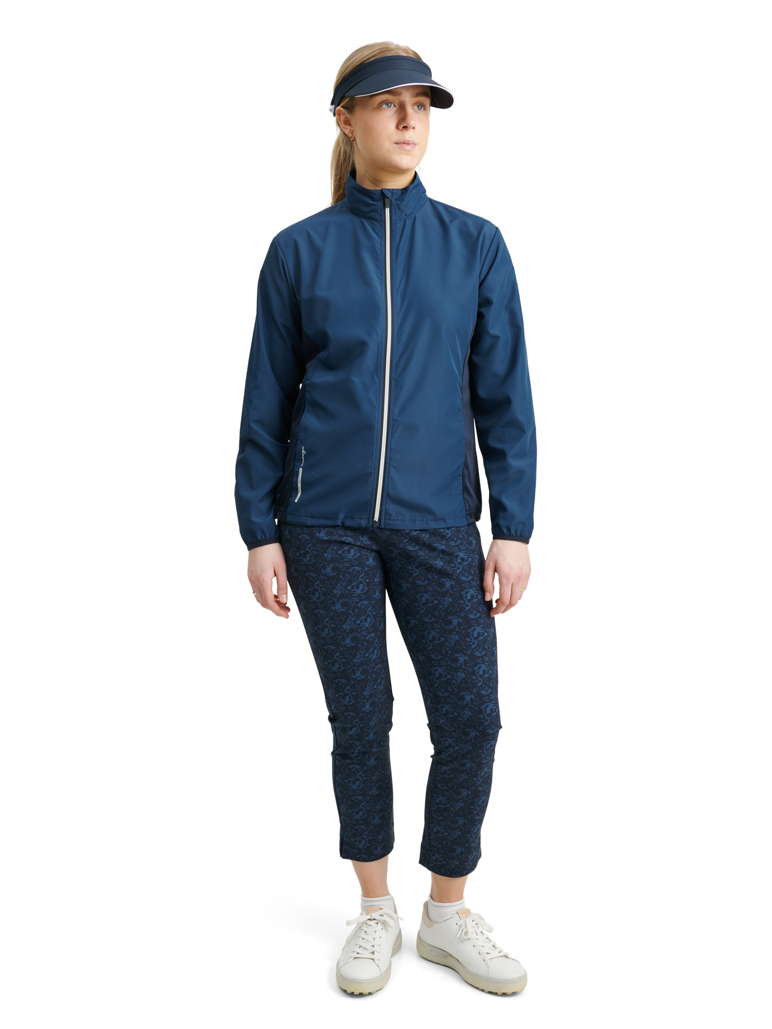 Lds Ganton stretch wind jacket - peacock blue