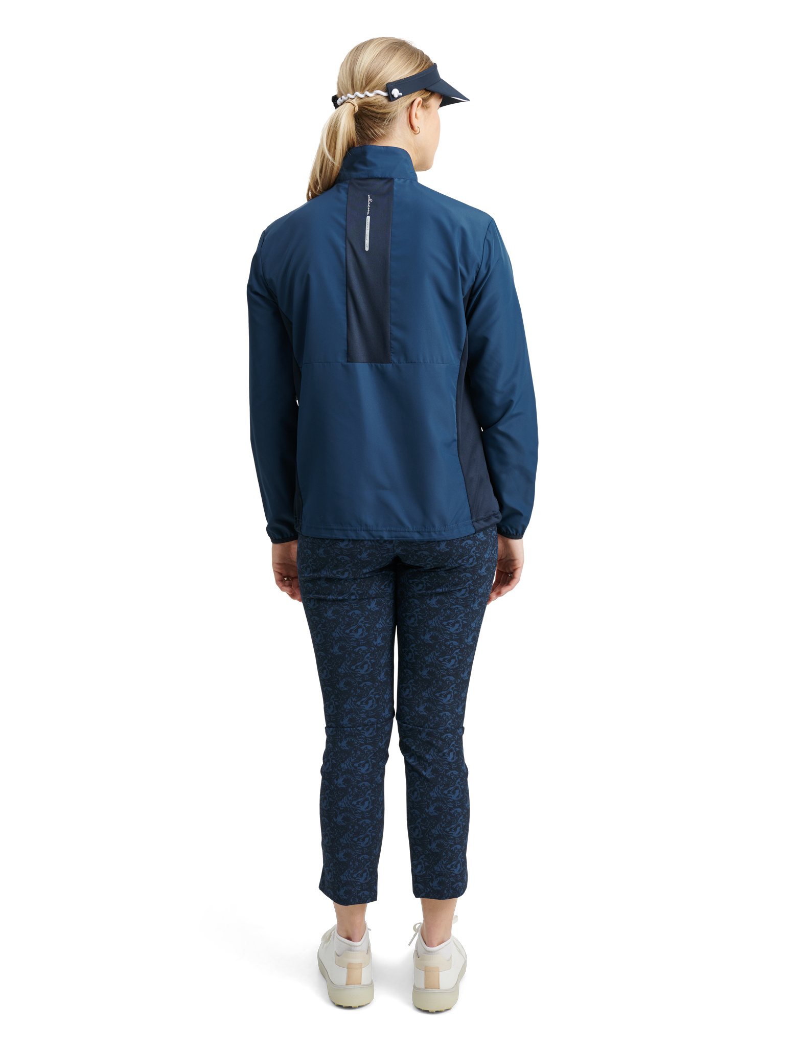 Lds Ganton stretch wind jacket - peacock blue