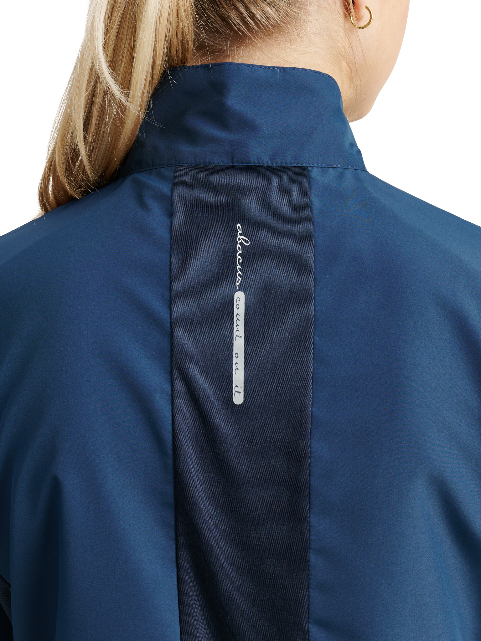 Lds Ganton stretch wind jacket - peacock blue