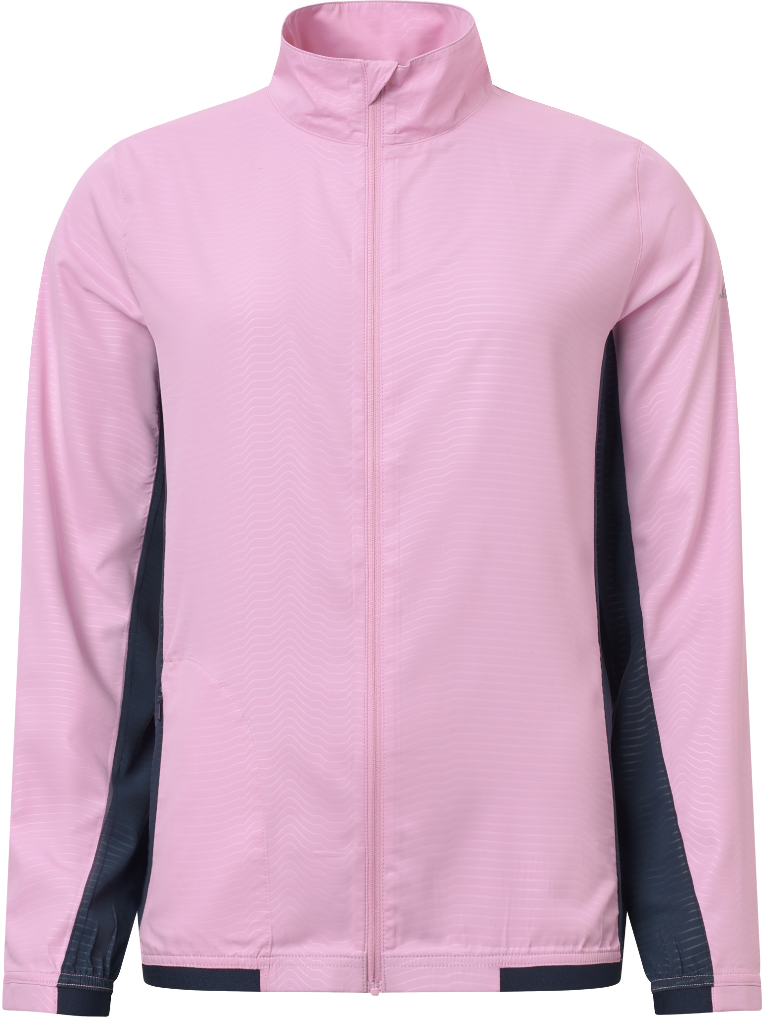 Lds Lanark stretch wind jacket - navy/peony