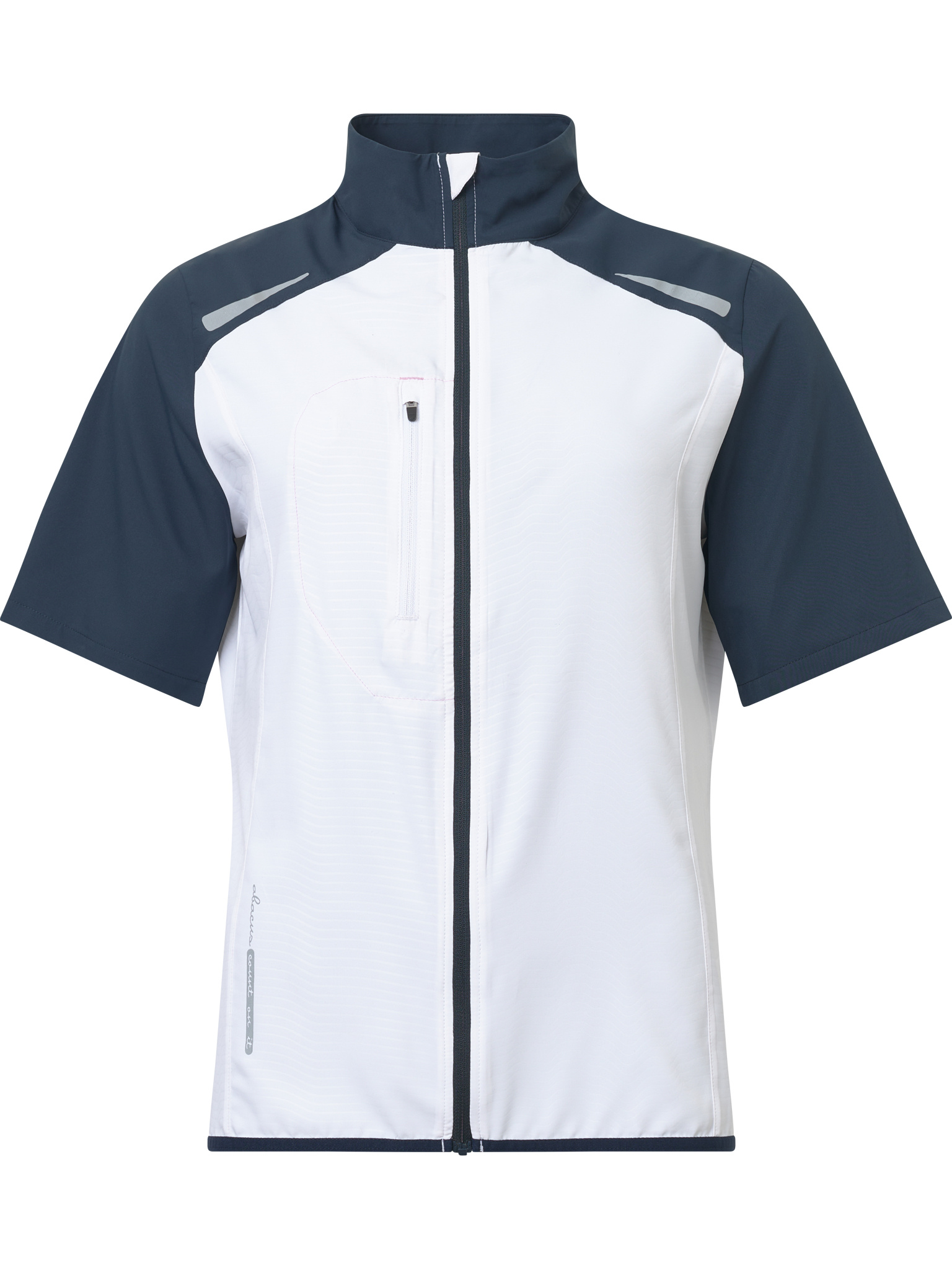Lds Lanark stretch windshirt - white/navy