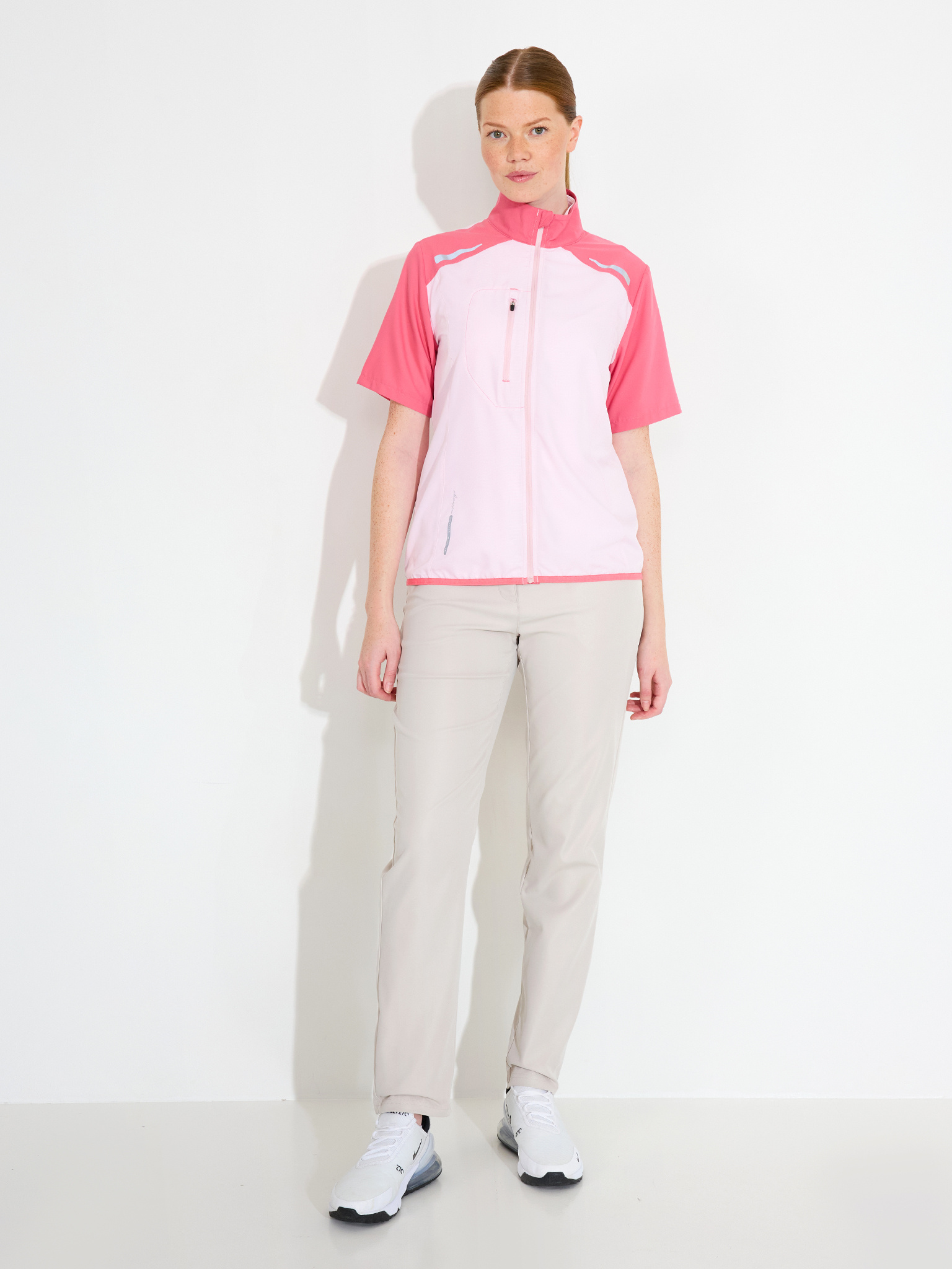 Lds Lanark stretch windshirt - lt.pink