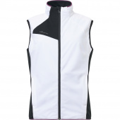 Lds Ardfin softshell vest - white/black