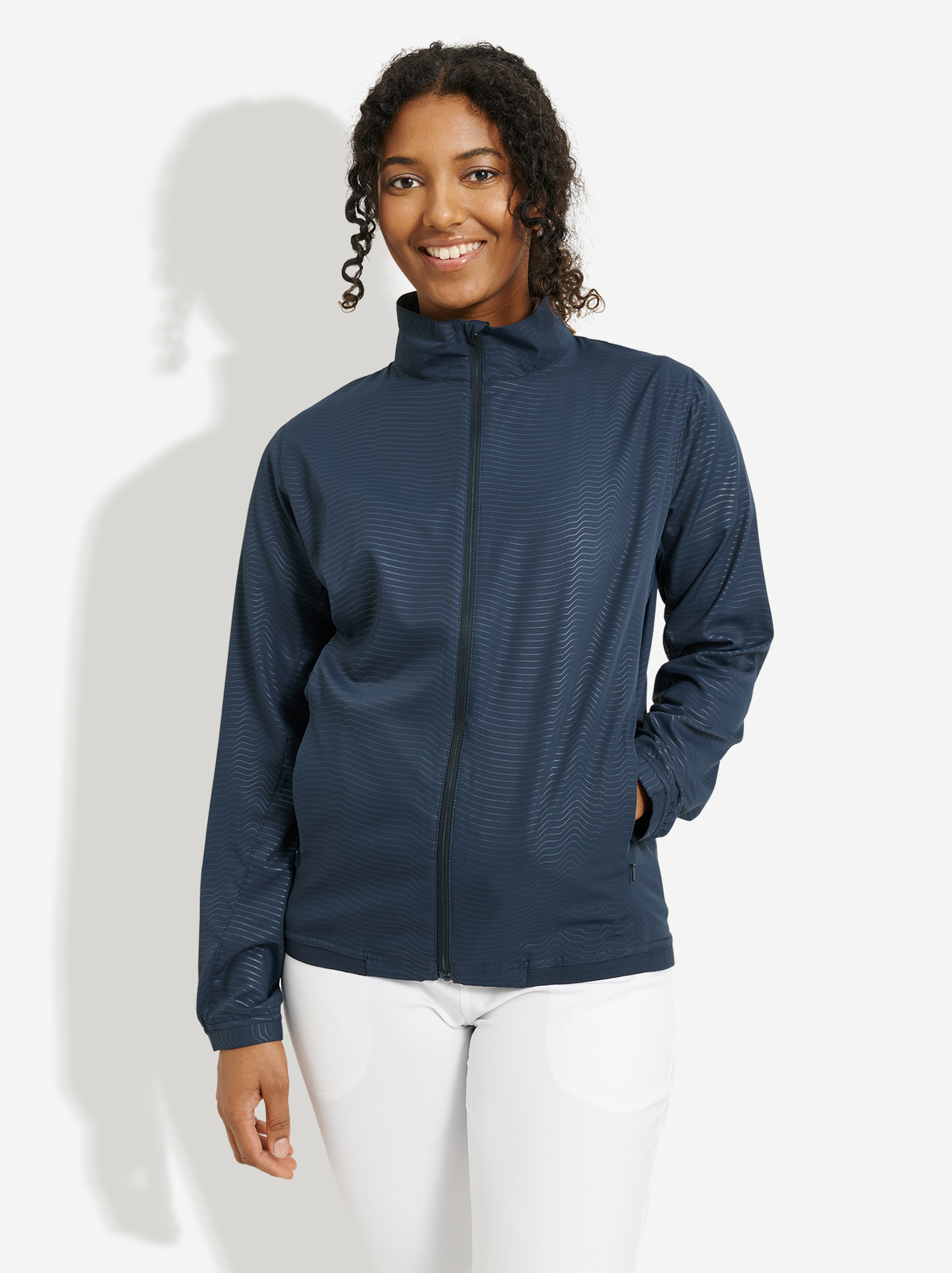 Lds Lanark classics stretch wind jacket - navy