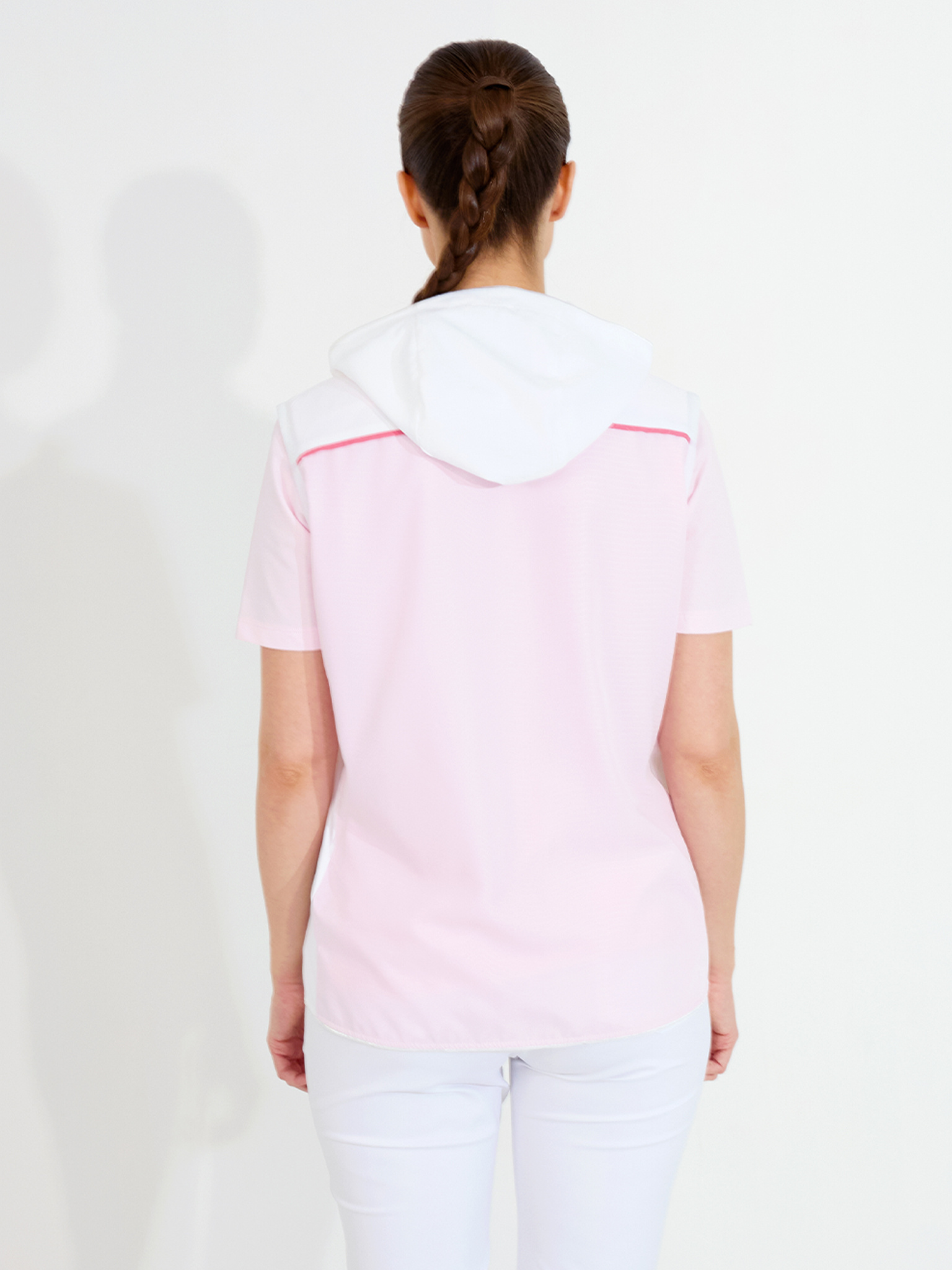 Lds Lanark stretch windvest - lt.pink