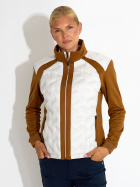 Lds Portrush hybrid jacket - cognac Lds Portrush hybrid jacket - cognac