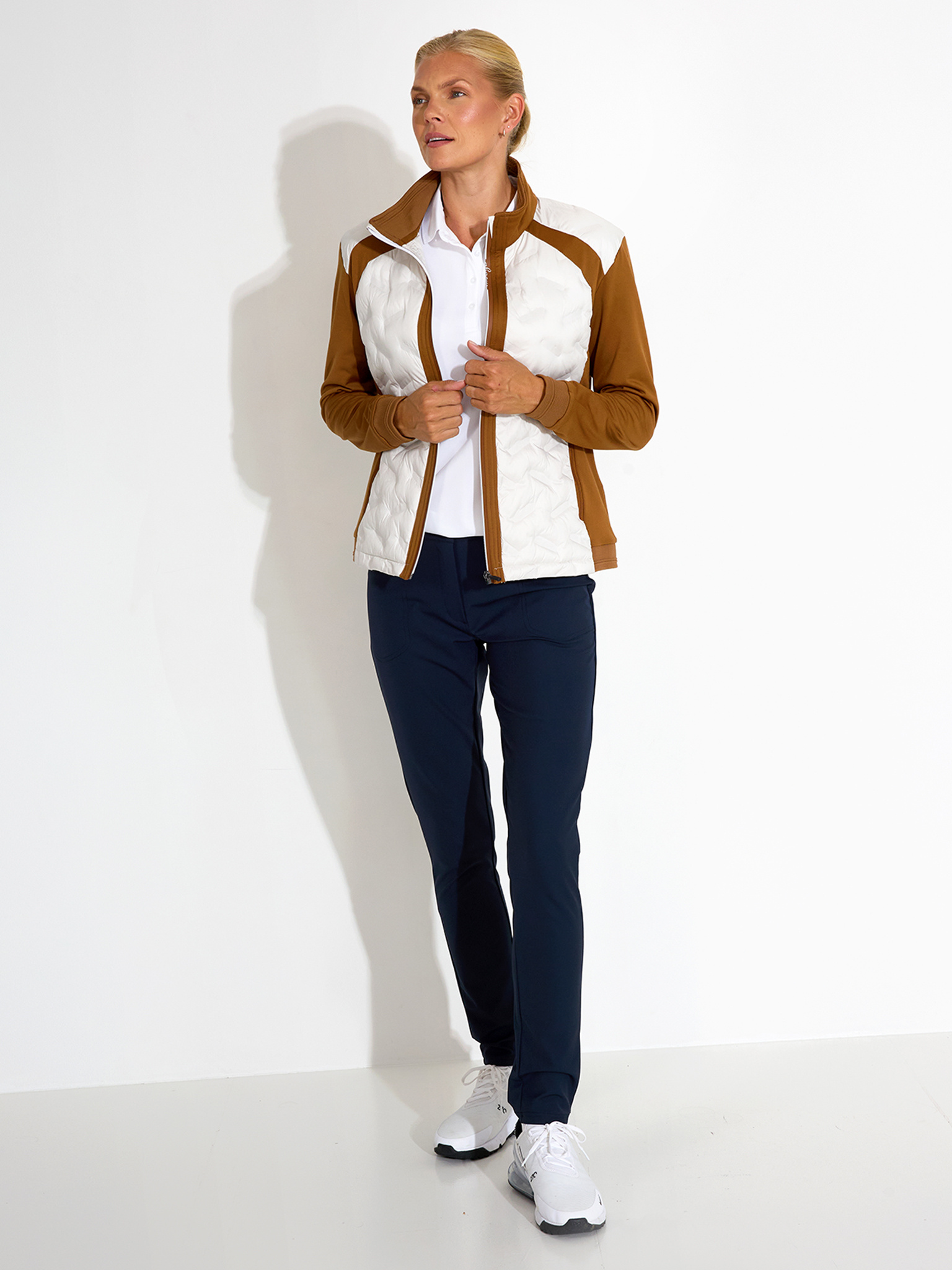 Lds Portrush hybrid jacket - cognac