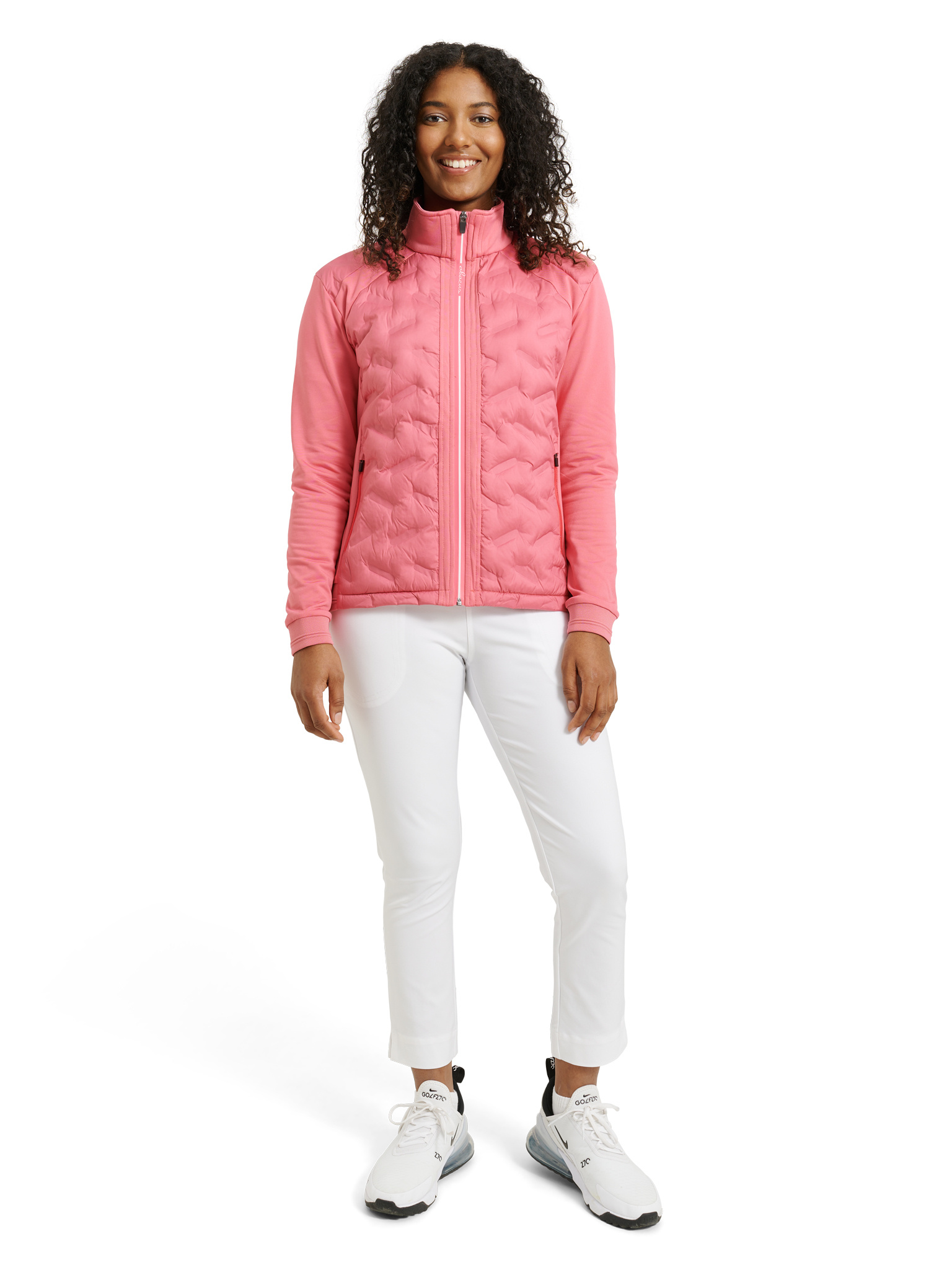 Lds Portrush hybrid jacket - lipstick