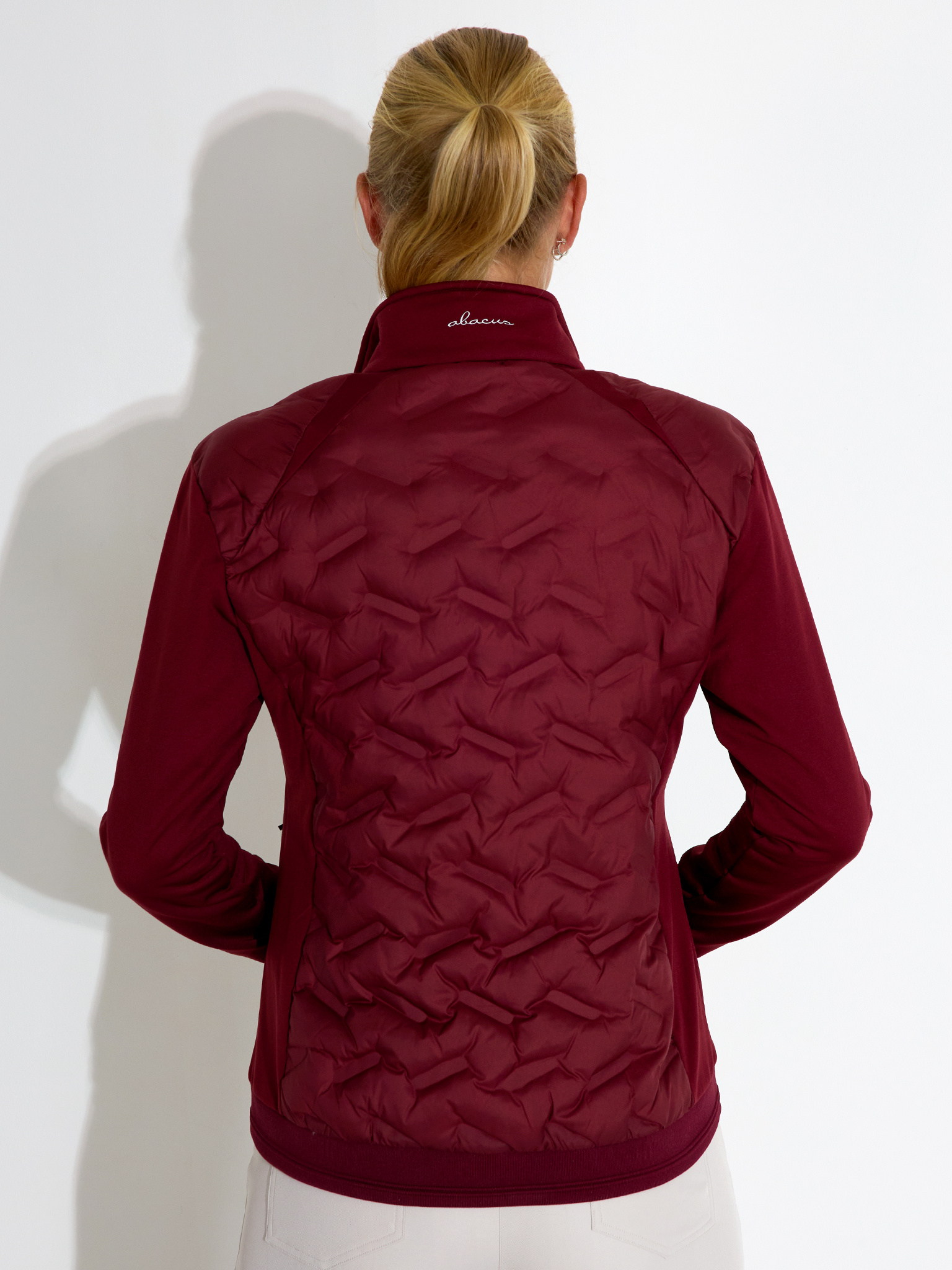 Lds Portrush hybrid jacket - cranberry