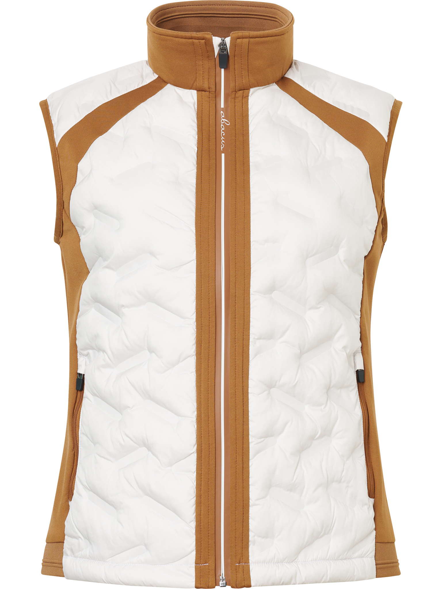 Lds Portrush hybrid vest - cognac