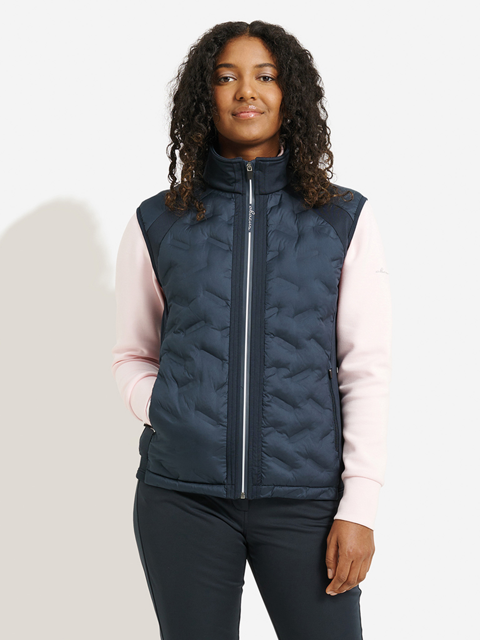 Lds Portrush hybrid vest - navy