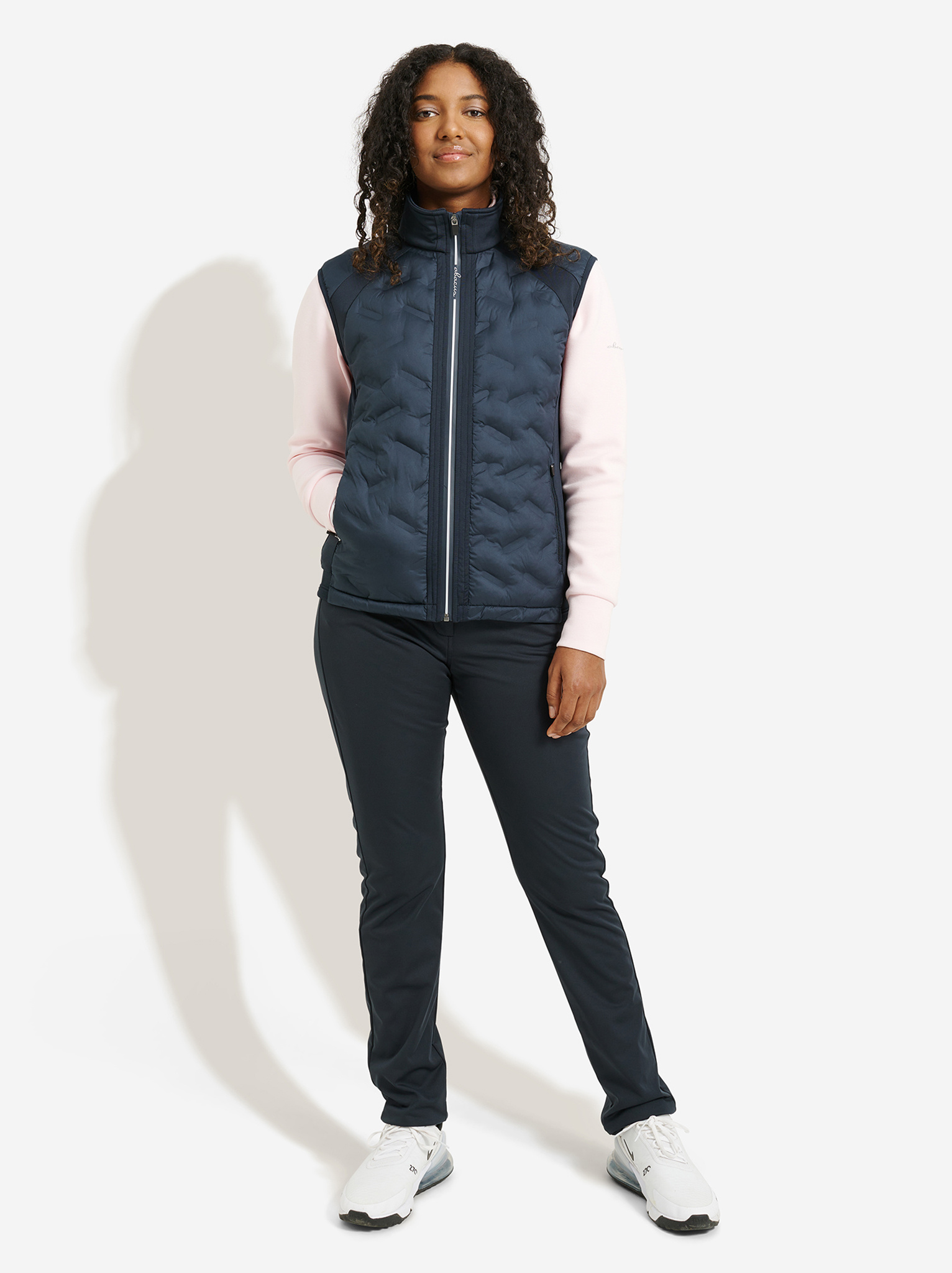 Lds Portrush hybrid vest - navy