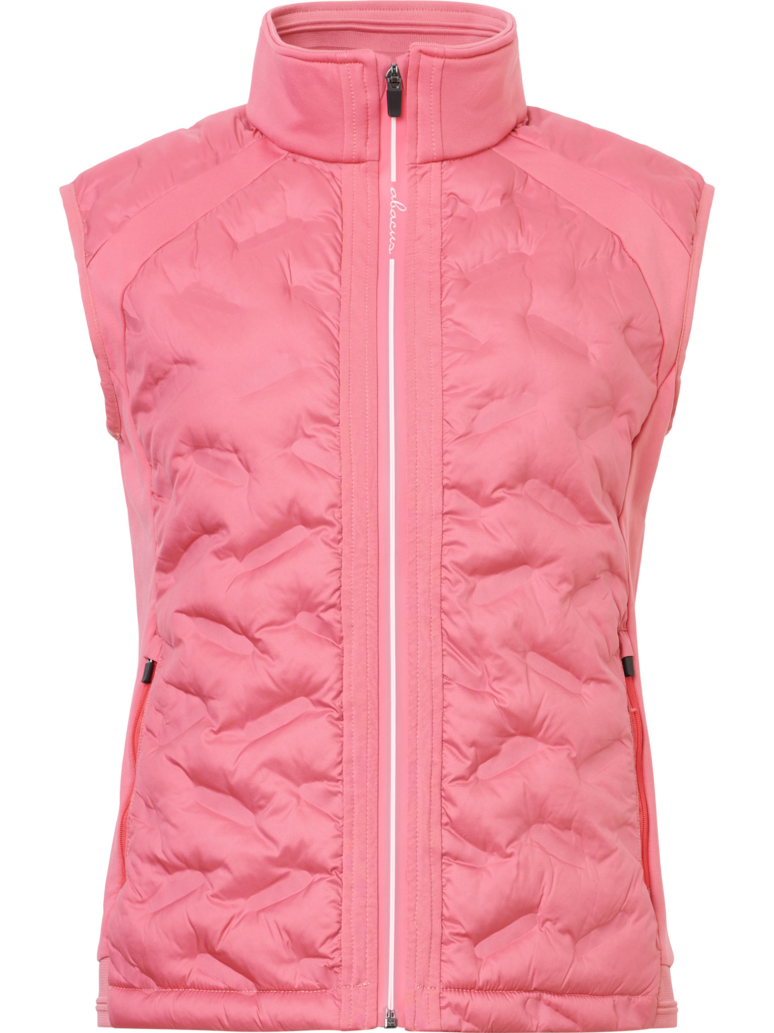 Lds Portrush hybrid vest - lipstick
