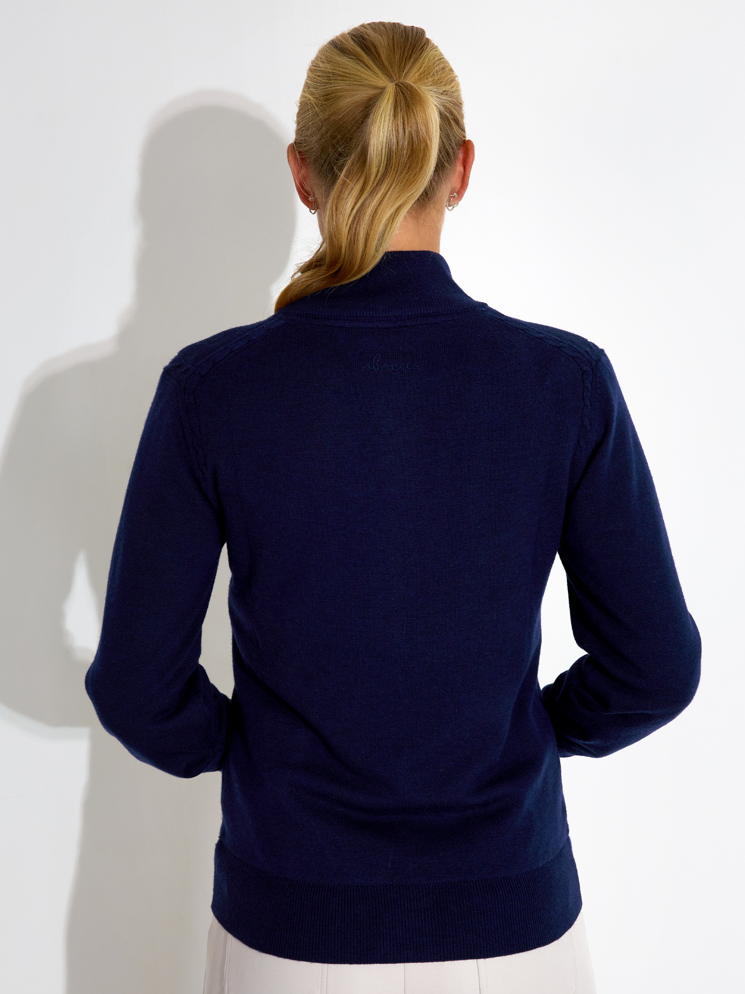 Lds Liffin knitted windstopper - navy
