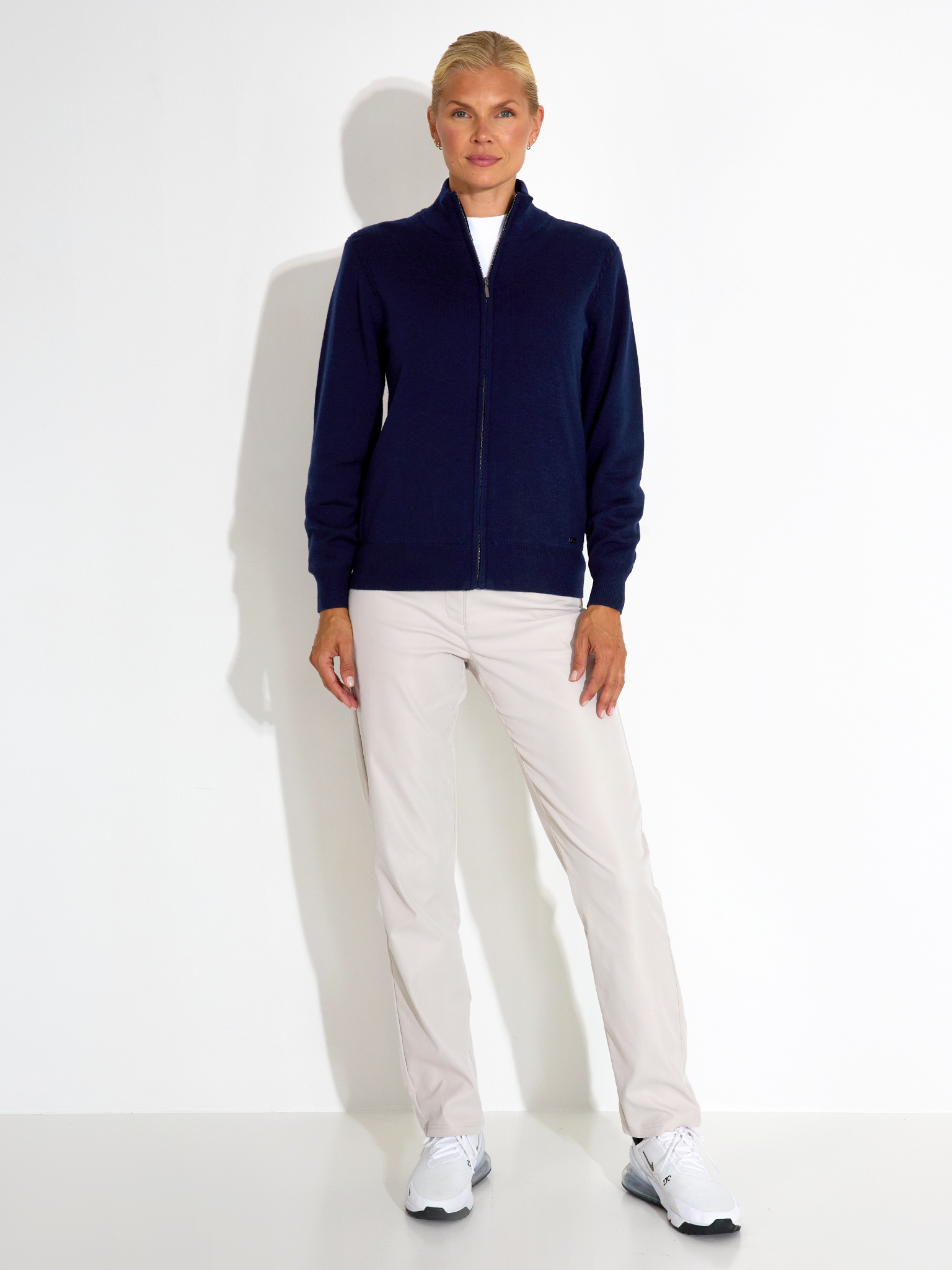 Lds Liffin knitted windstopper - navy