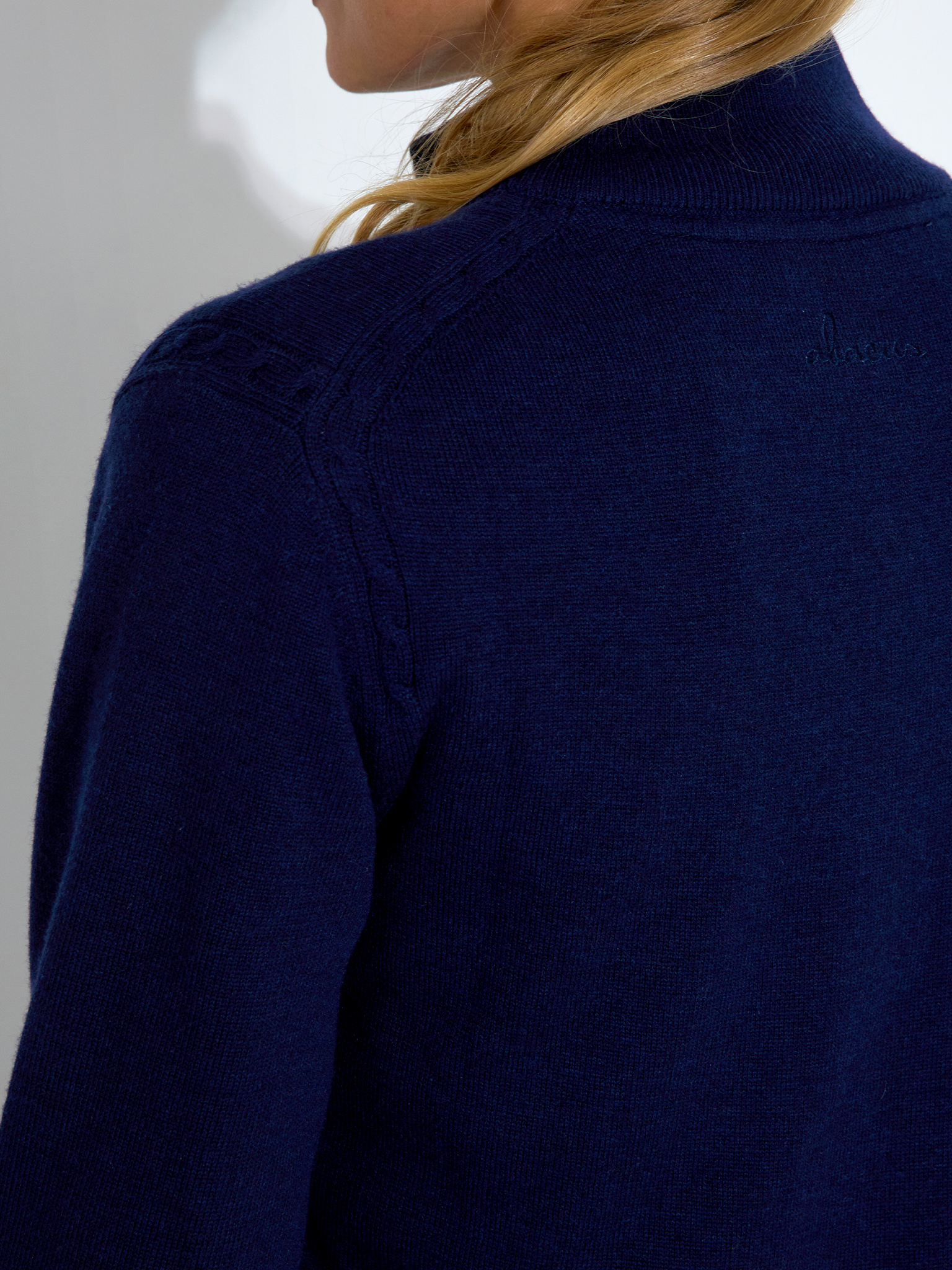 Lds Liffin knitted windstopper - navy