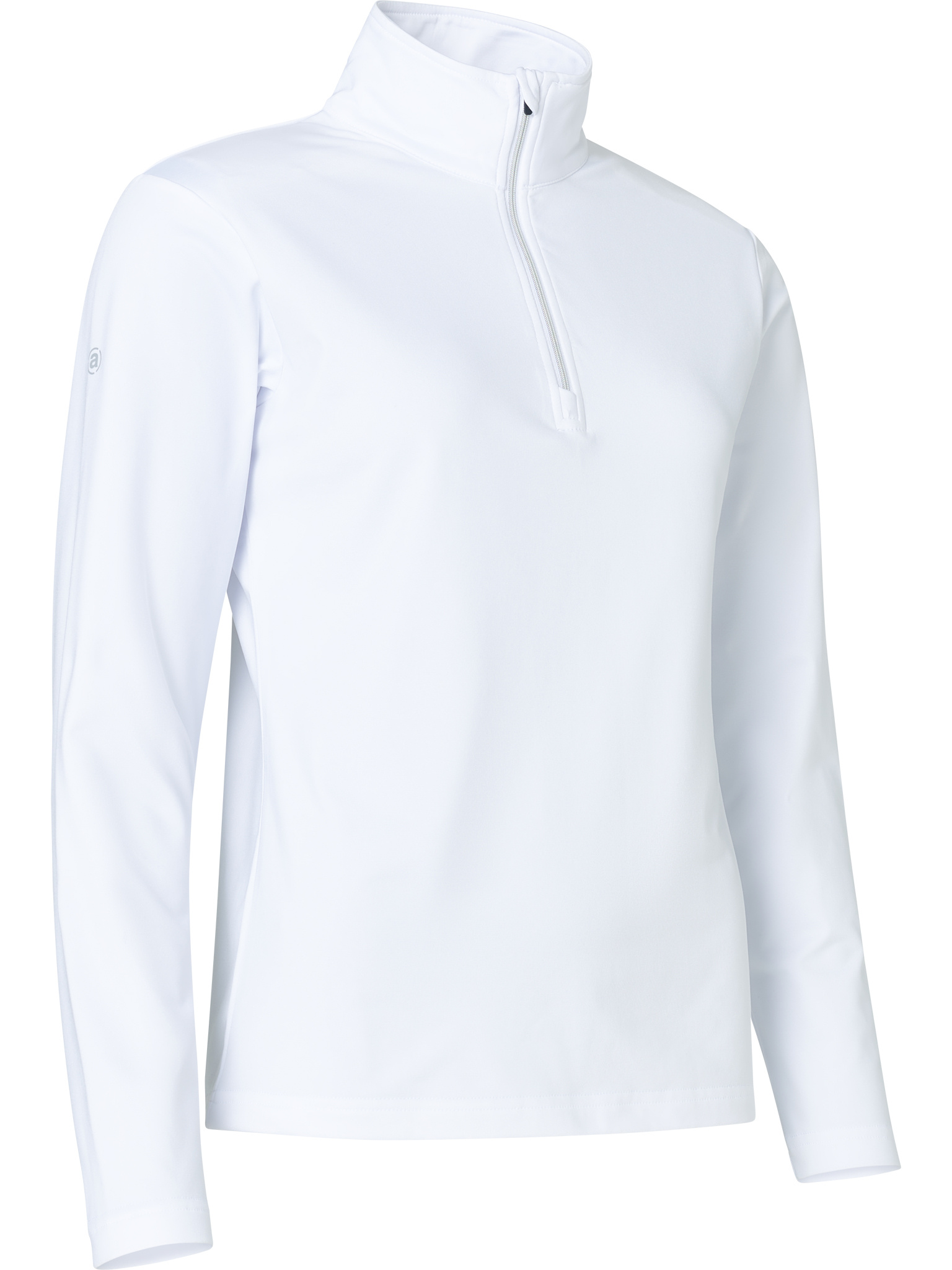 Lds Dunbar halfzip fleece - white