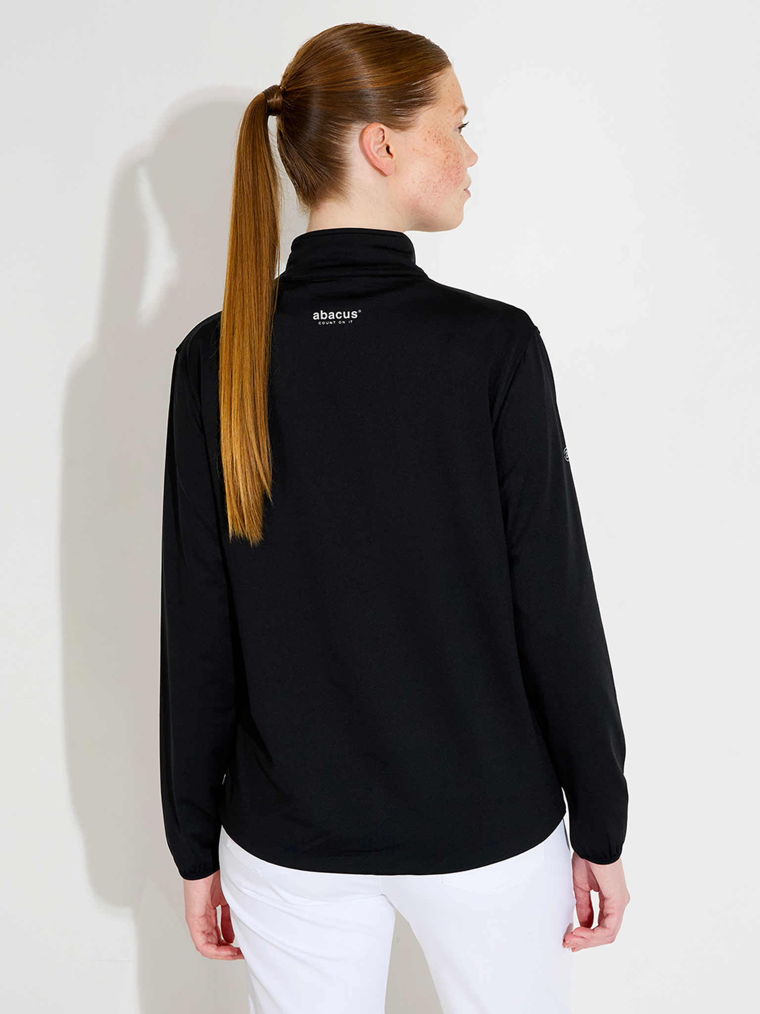 Lds Cradoc halfzip fleece - black