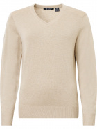 Lds Liffin V-neck pullover - sandshell Lds Liffin V-neck pullover - sandshell