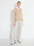 Lds Liffin V-neck pullover - sandshell Lds Liffin V-neck pullover - sandshell
