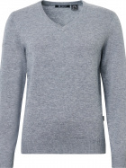 Lds Liffin V-neck pullover - greymelange Lds Liffin V-neck pullover - greymelange