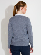 Lds Liffin V-neck pullover - greymelange Lds Liffin V-neck pullover - greymelange