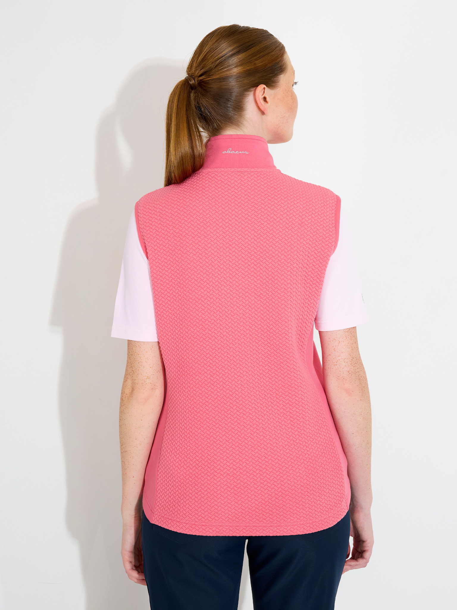 Lds Carden midlayer vest - lipstick