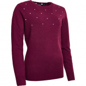 Nona knitted pullover - plum