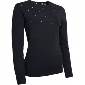 Nona knitted pullover - black