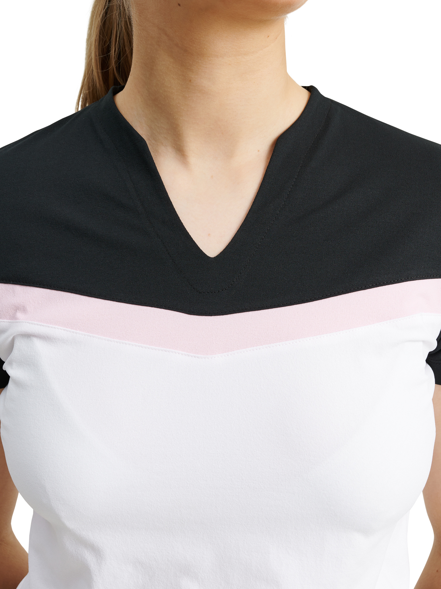 Lds Erin cupsleeve - white/begonia