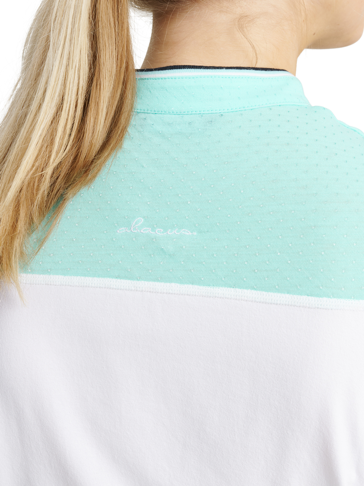 Lds Erin loosefit sleeveless - aqua/white