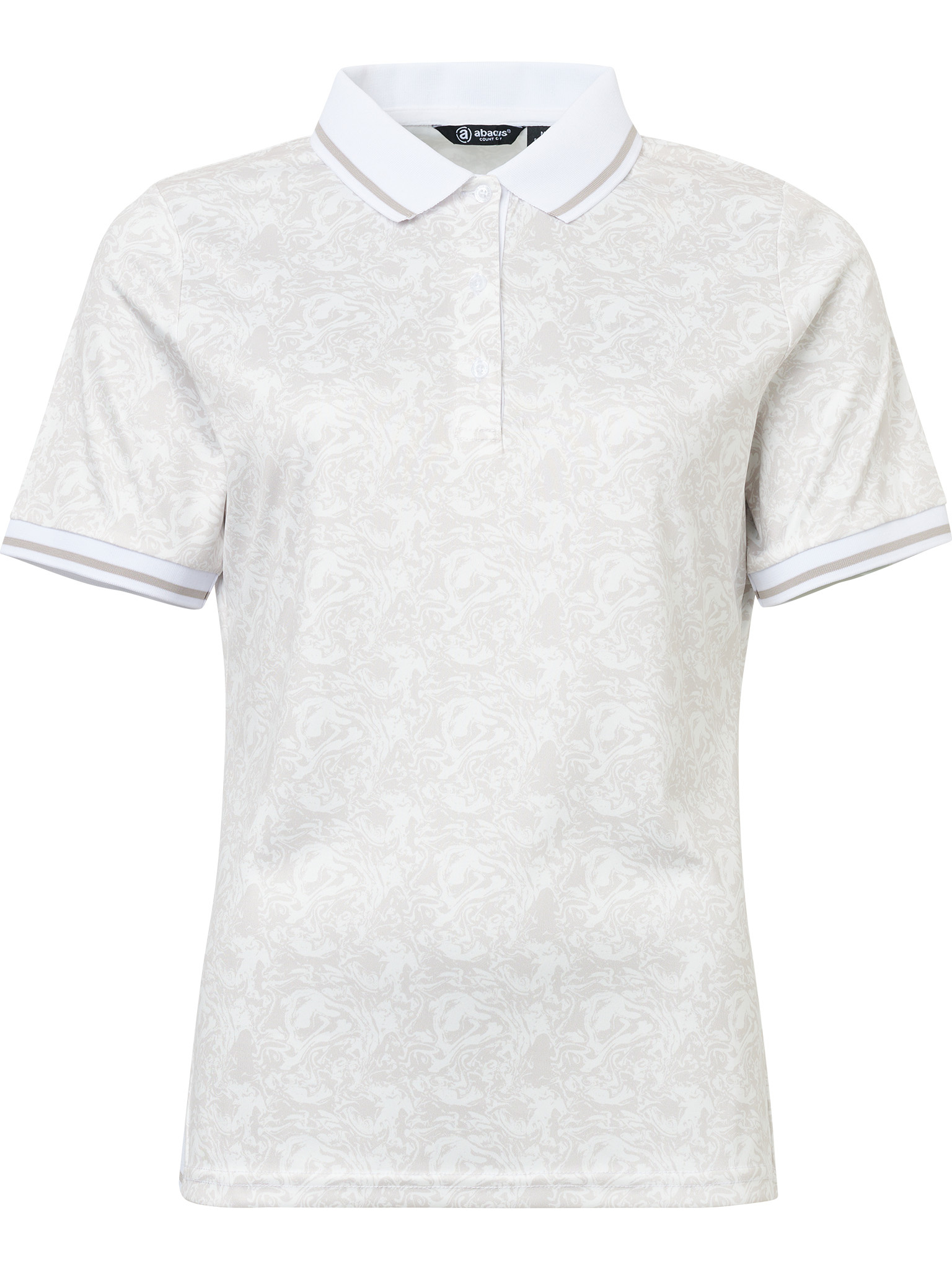 Lds Cherry polo - stone