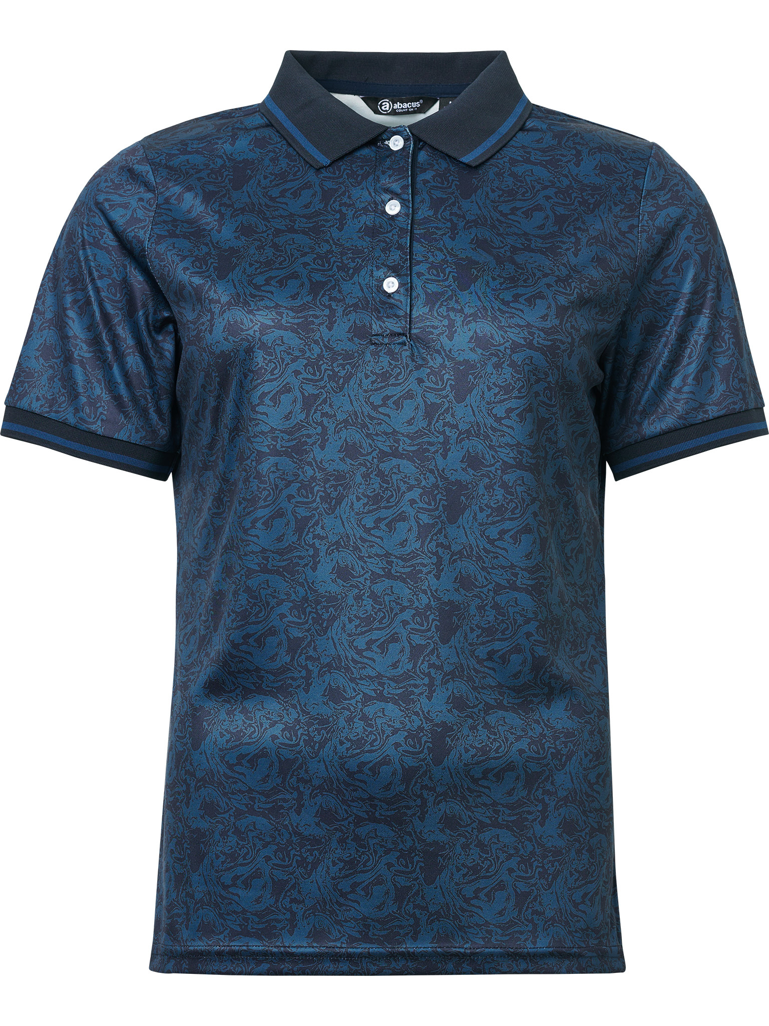 Lds Cherry polo - peacock blue