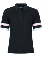 Lds Pebble halfsleeve - black/begonia Lds Pebble halfsleeve - black/begonia