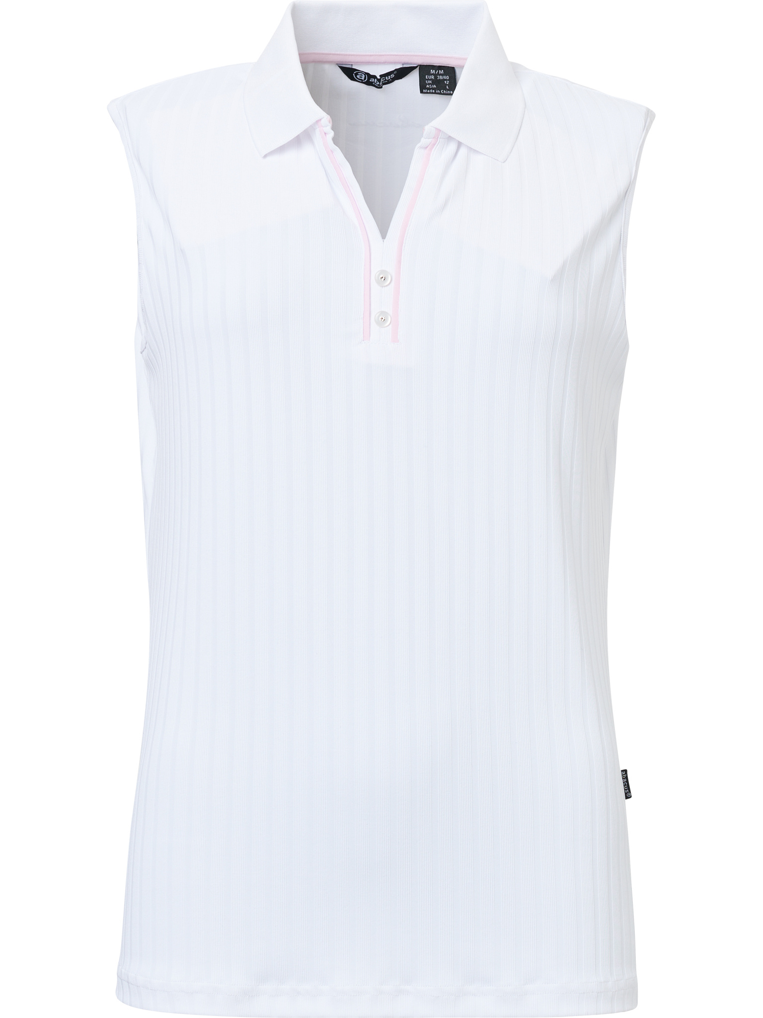 Lds Pebble sleeveless - white/begonia