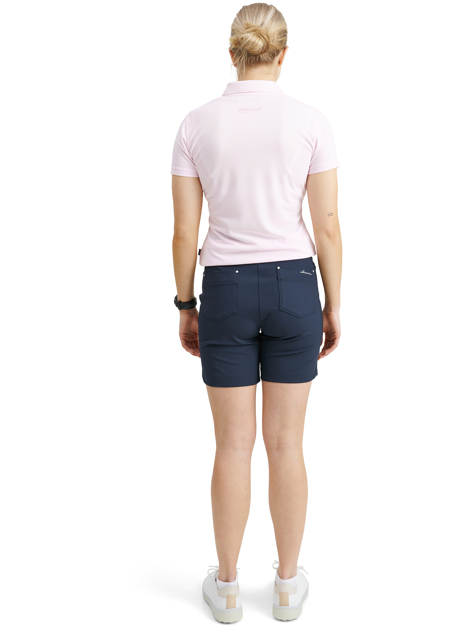 Lds Cray drycool polo - lt.pink