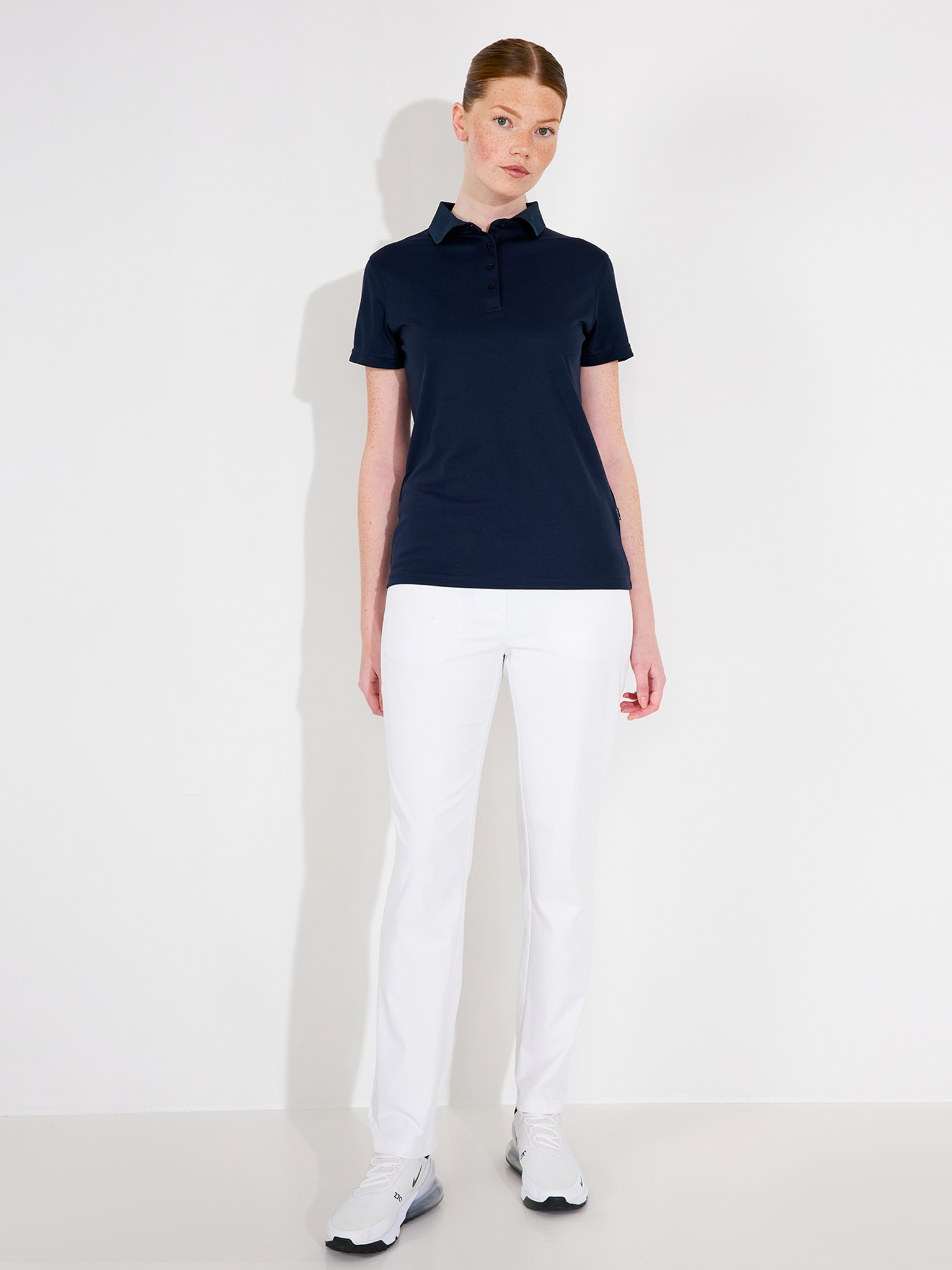 Lds Cray drycool polo - navy