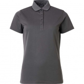 Lds Cray drycool polo - dk.grey