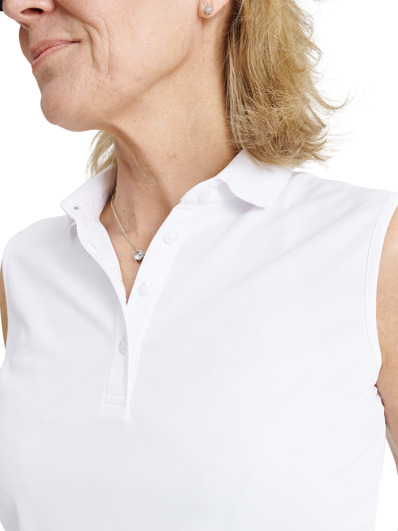 Lds Cray drycool sleeveless - white